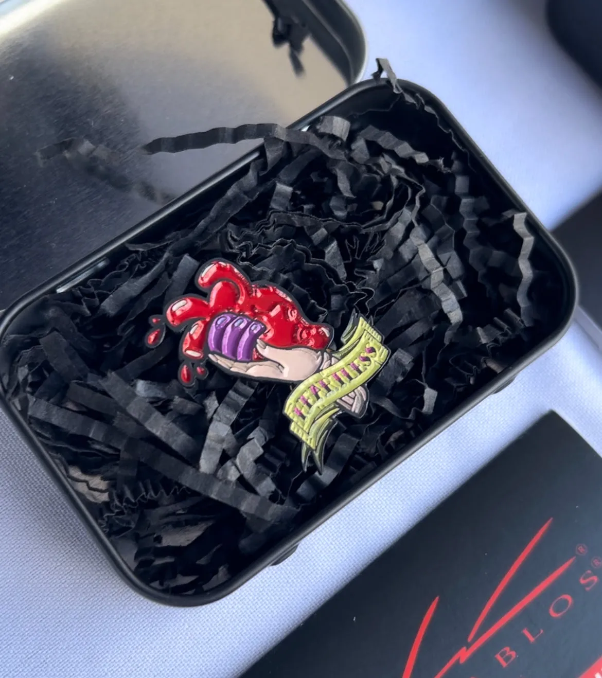 Premium Heartless enamel pin