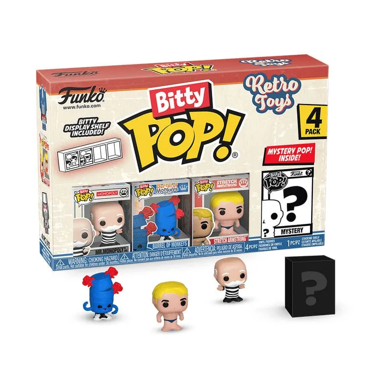 Retro Toys Bitty POP! Vinyl Figure 4-Pack Mr. Monopoly 2,5 Cm