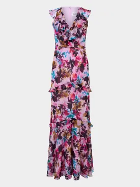 Rita Dress in Watercolour Flourish