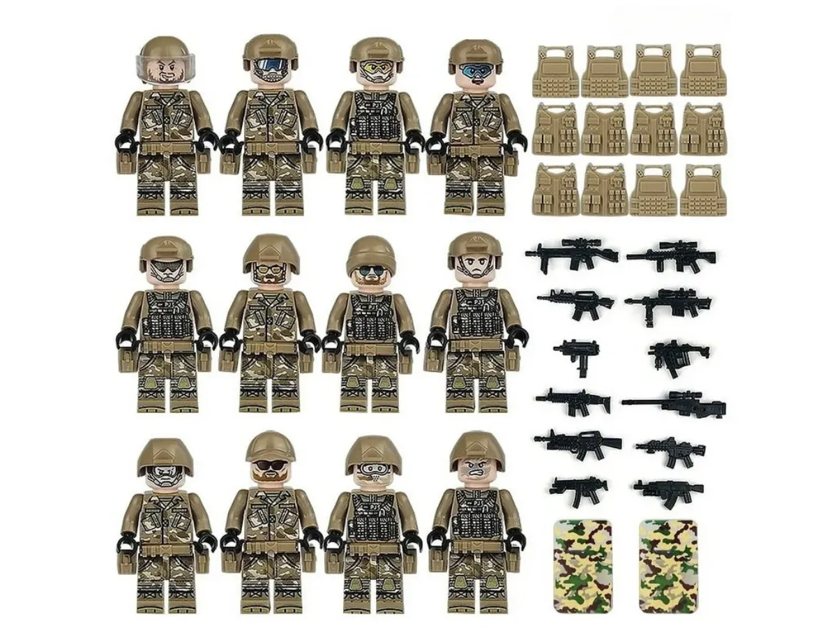 Seal Team With RHIB Landing Boat - Mil-Blox
