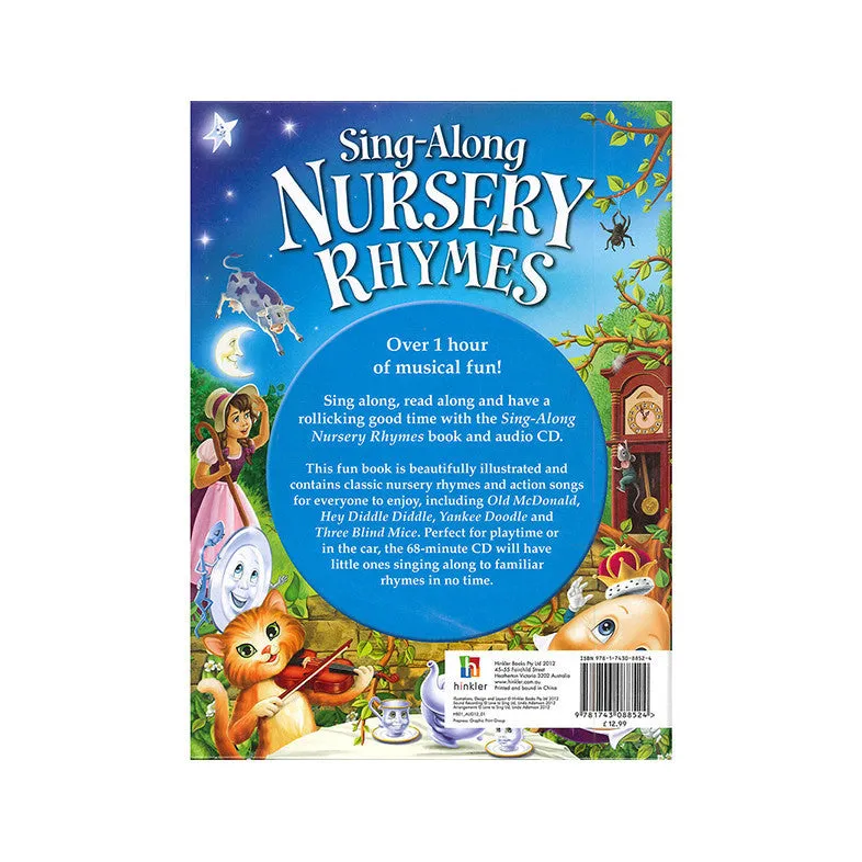 Sing-Along Nursery Rhymes with CD<br> <span style="font-size: 11px; font-family:Helvetica,Arial,sans-serif;">Over 60 songs and action rhymes</span>