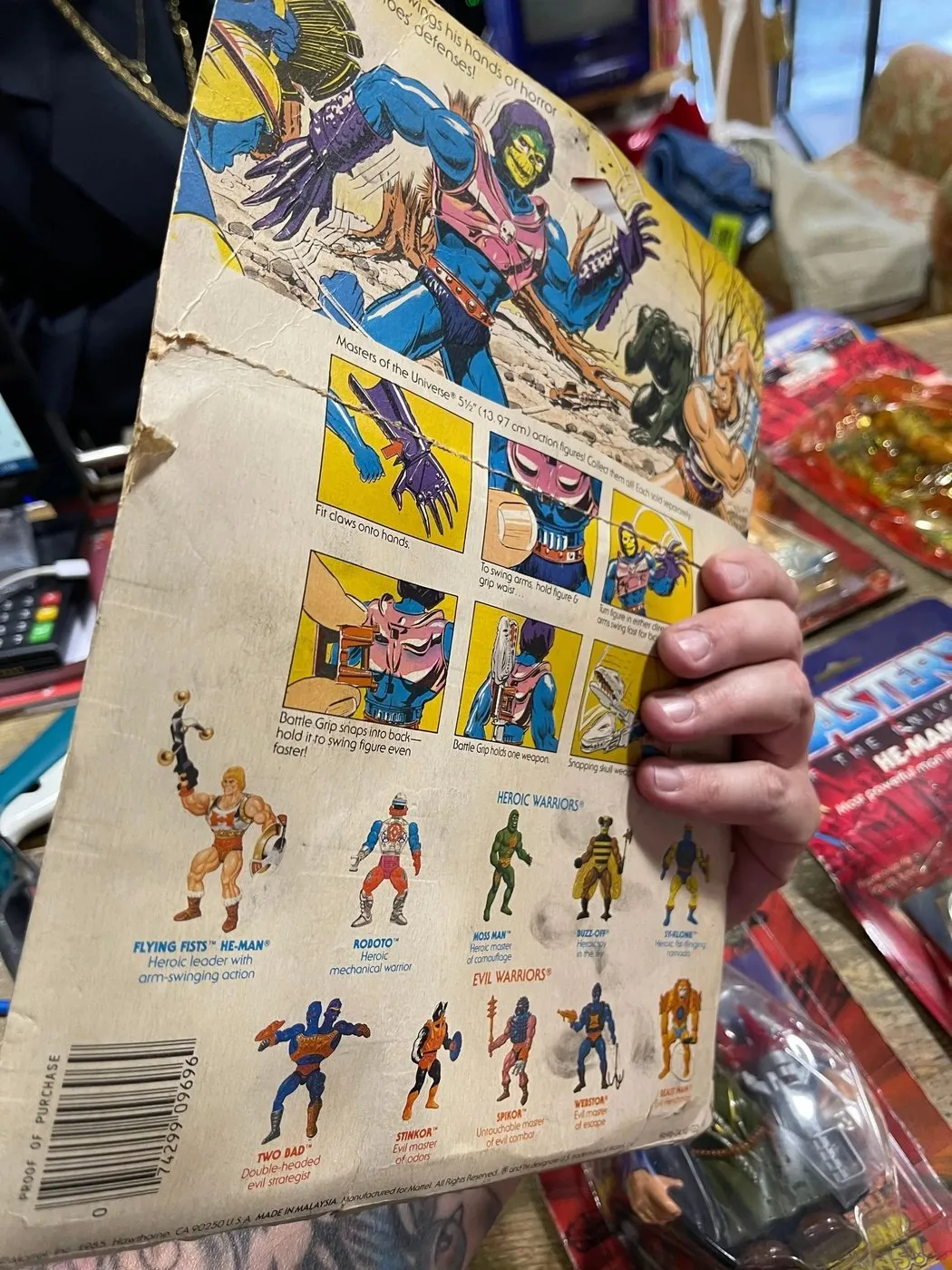 Skeletor terror claw Master of the univers motu