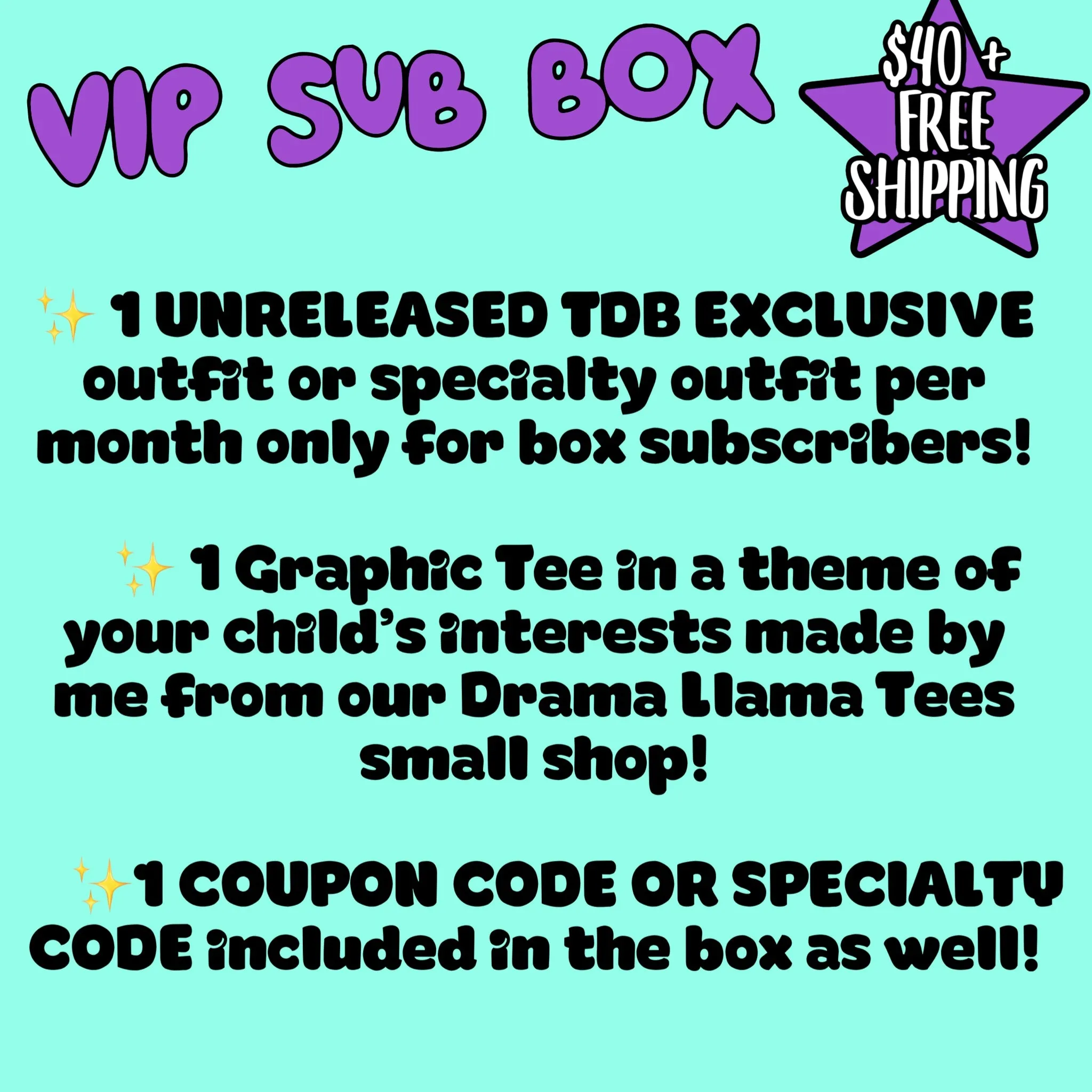 Subscription Boxes Basic Option (1 Unreleased Exclusive Monthly)