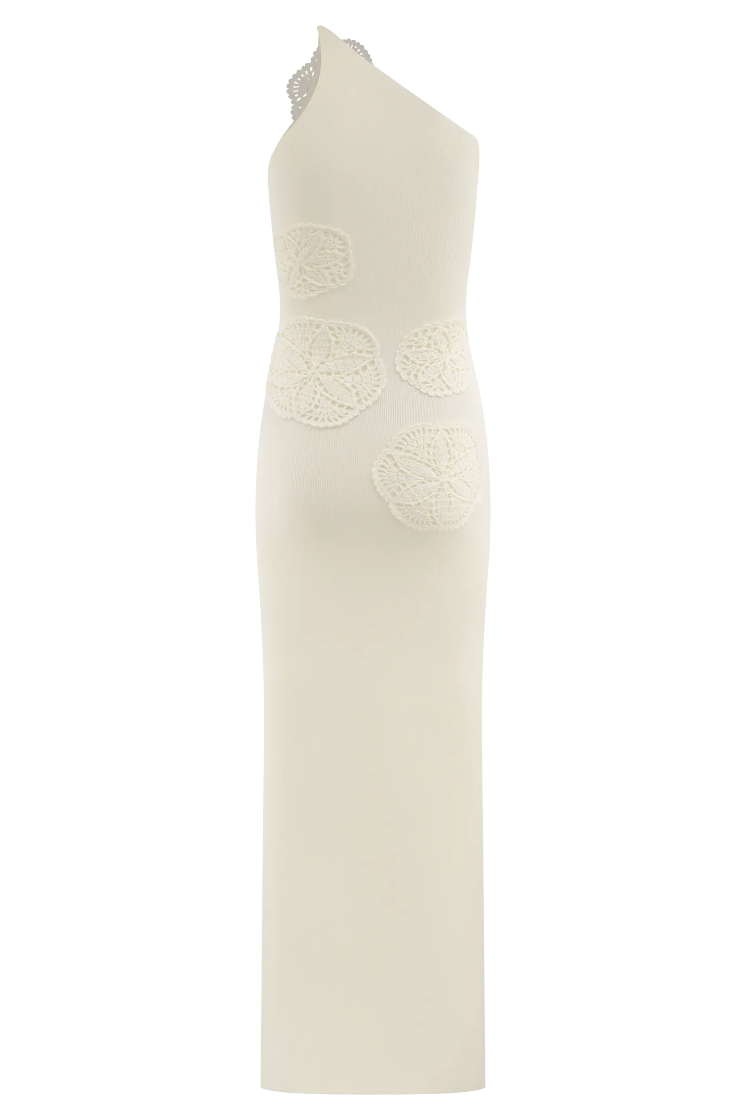 Teneika Crochet Knit Maxi Dress - Ivory