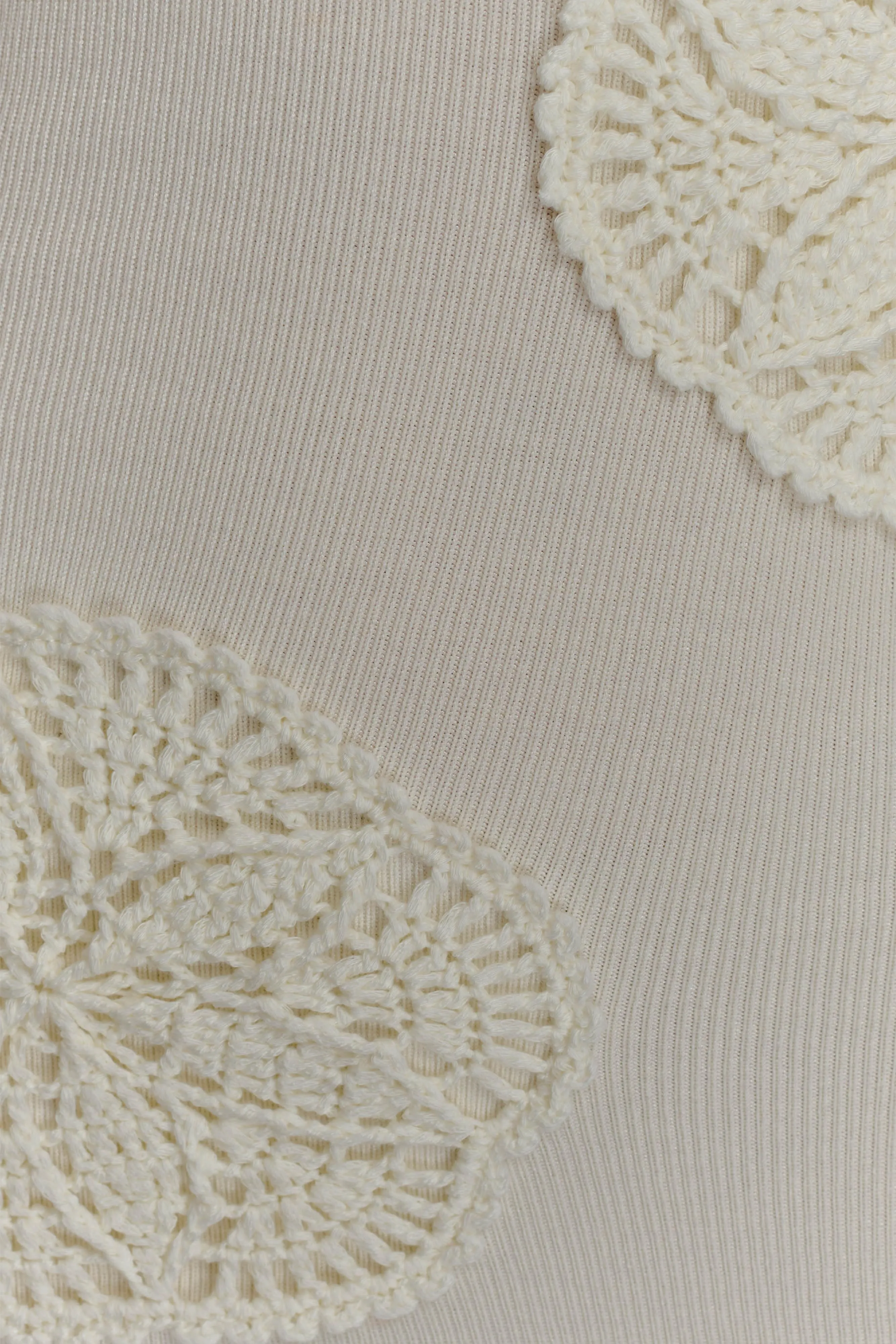 Teneika Crochet Knit Maxi Dress - Ivory