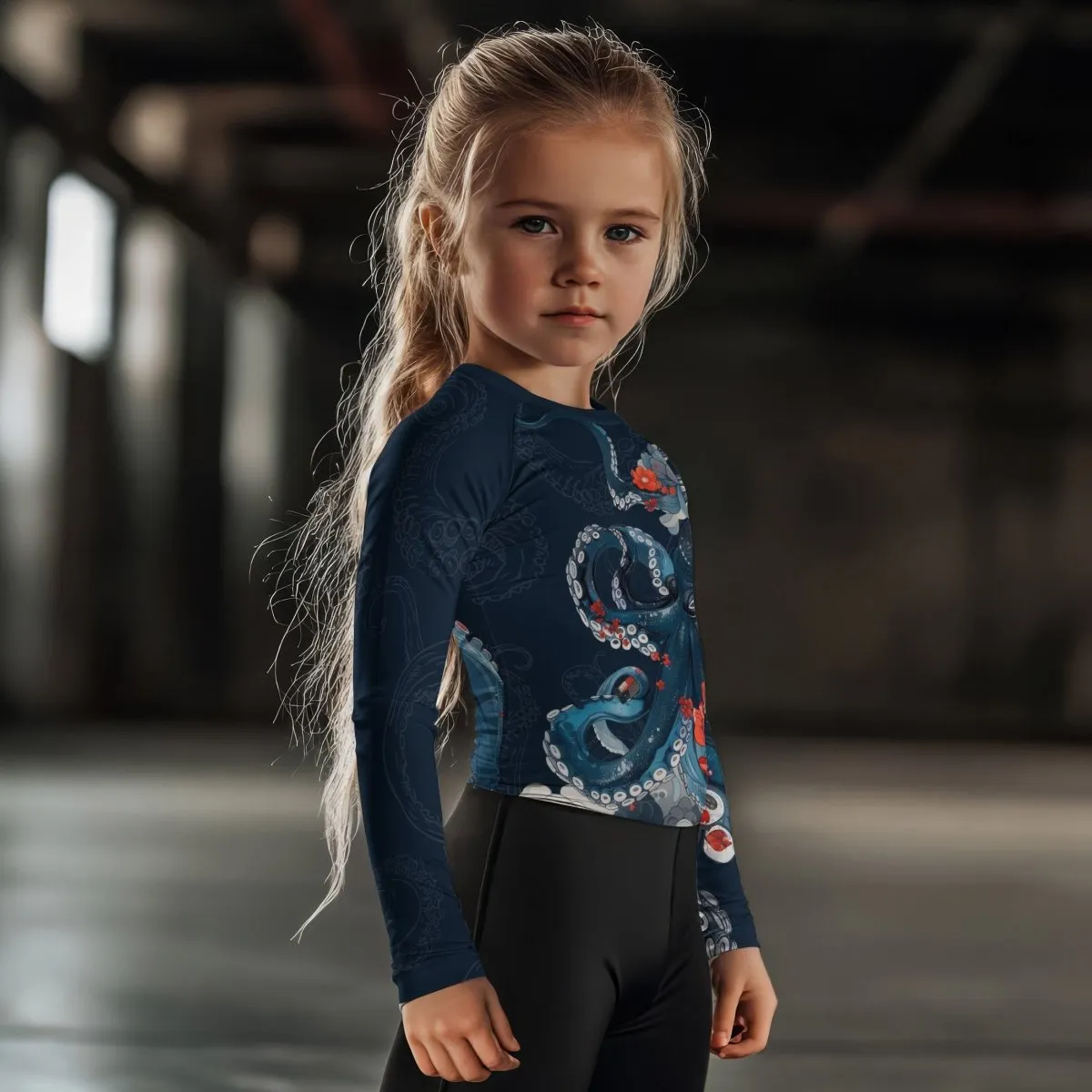 The Kraken's Garden Kids Rash Guard