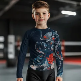 The Kraken's Garden Kids Rash Guard