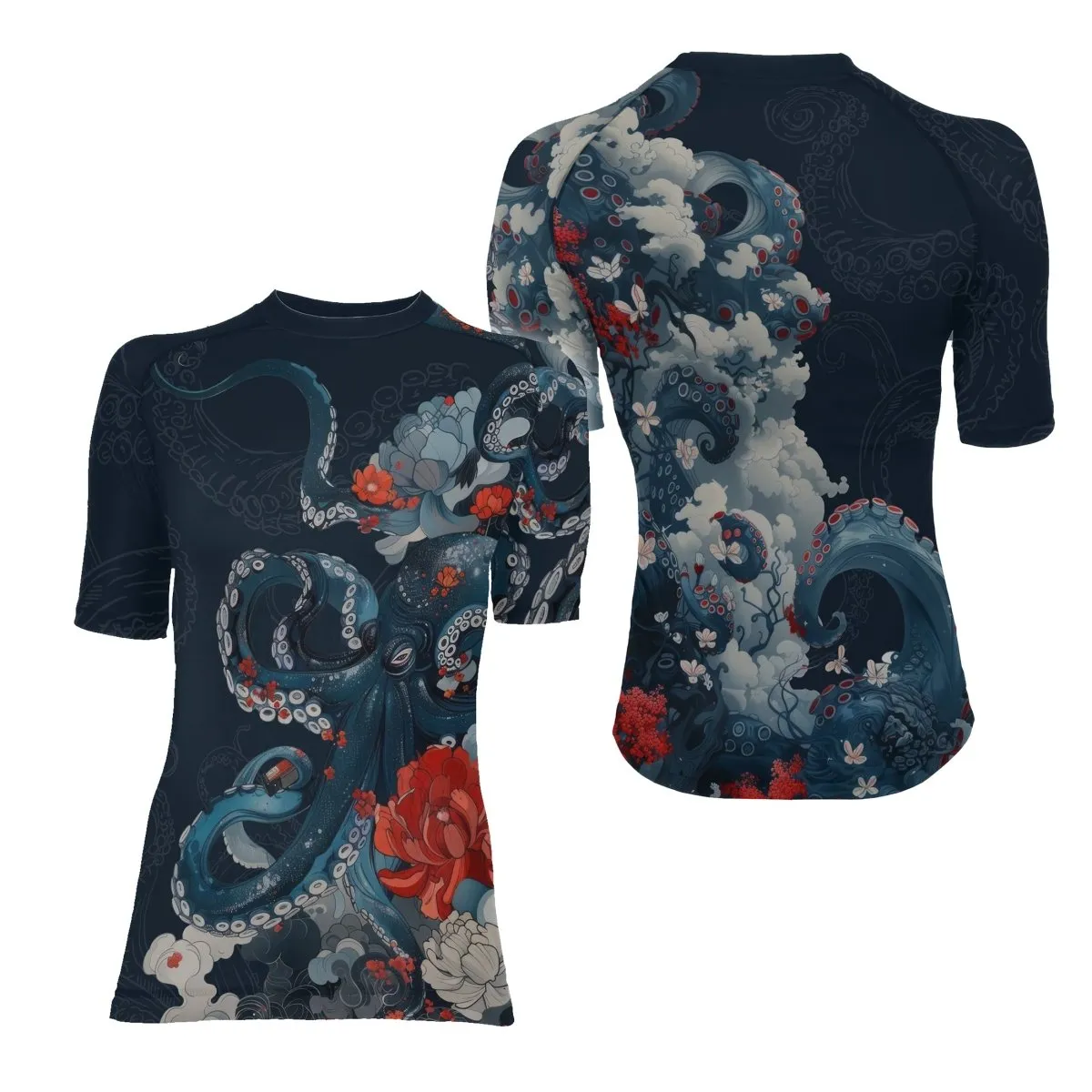 The Kraken's Garden Women's Short Sleeve Rash Guard
