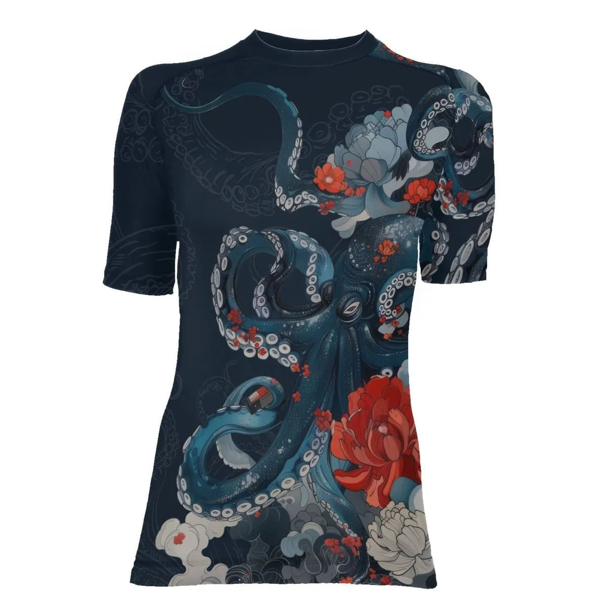 The Kraken's Garden Women's Short Sleeve Rash Guard