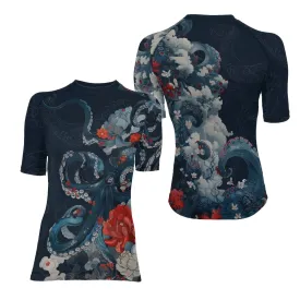 The Kraken's Garden Women's Short Sleeve Rash Guard