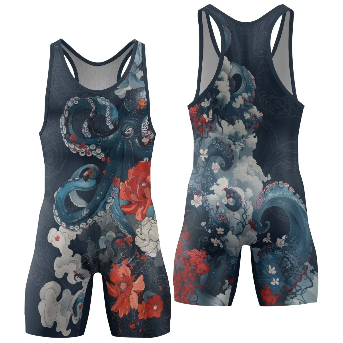 The Kraken's Garden Wrestling Singlets