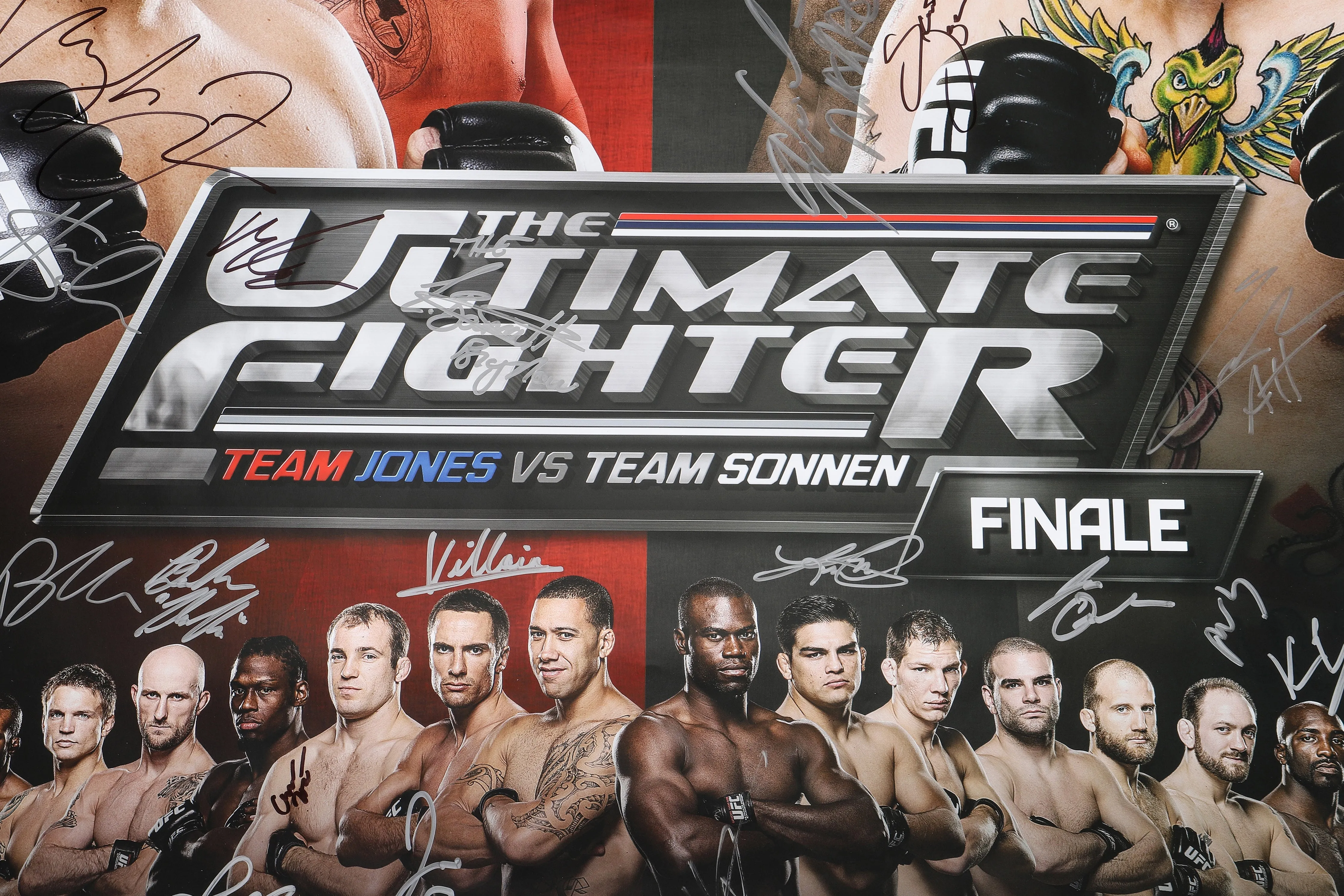 TUF 17: Team Jones vs Team Sonnen 2012 Autographed Event Poster
