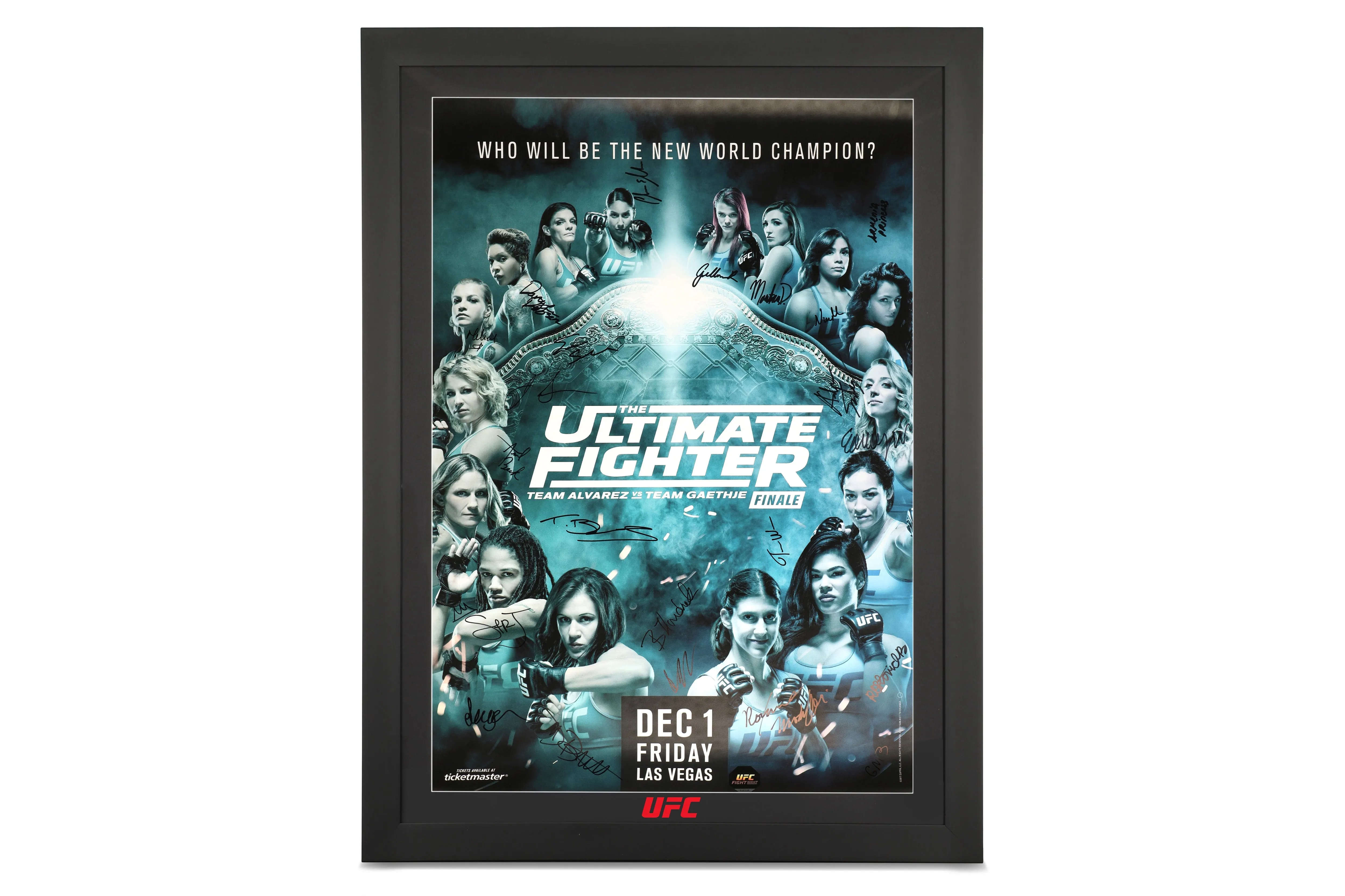 TUF 26: Team Alvarez vs Team Gaethje Autographed Event Poster