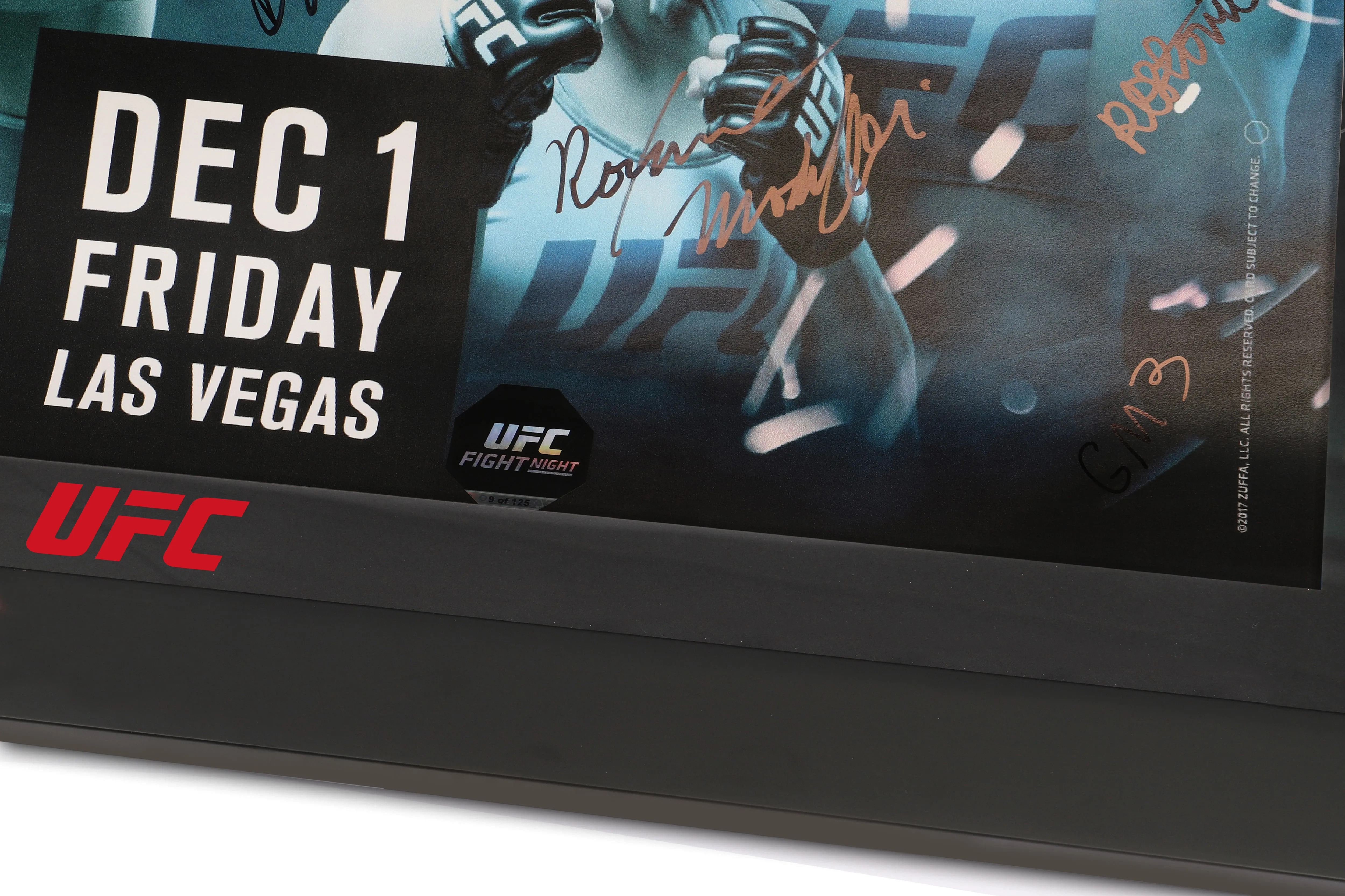 TUF 26: Team Alvarez vs Team Gaethje Autographed Event Poster