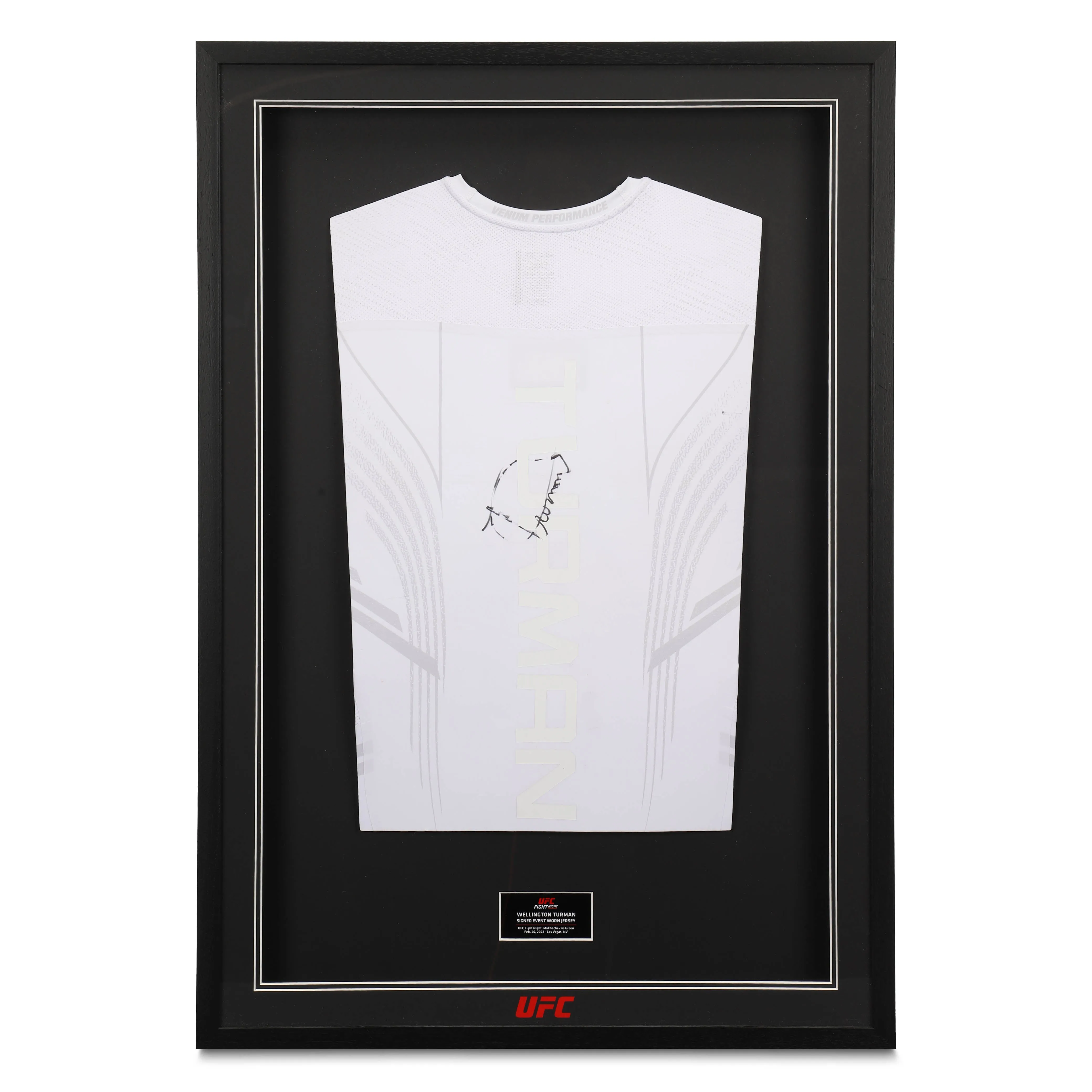 Wellington Turman 1-of-1 Signed Fight Issued Jersey UFC Fight Night: Makhachev vs Green