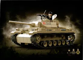 WWII - German Panzer 3 Battle Tank - Mil-Blox
