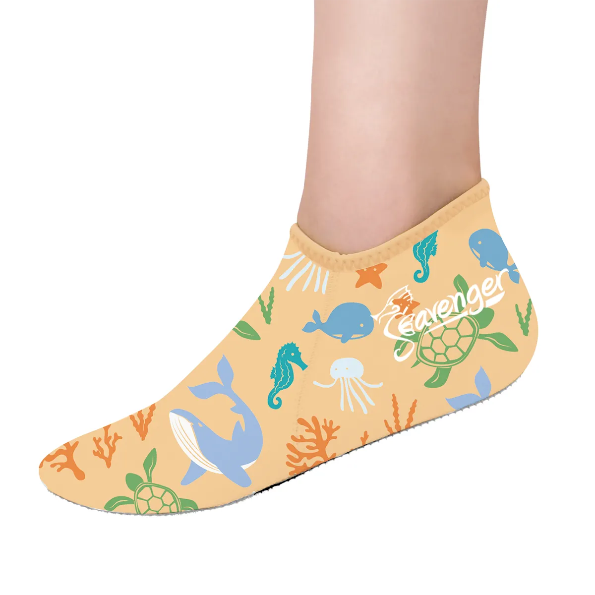 Zephyr 3mm Neoprene Socks - Paradise Orange
