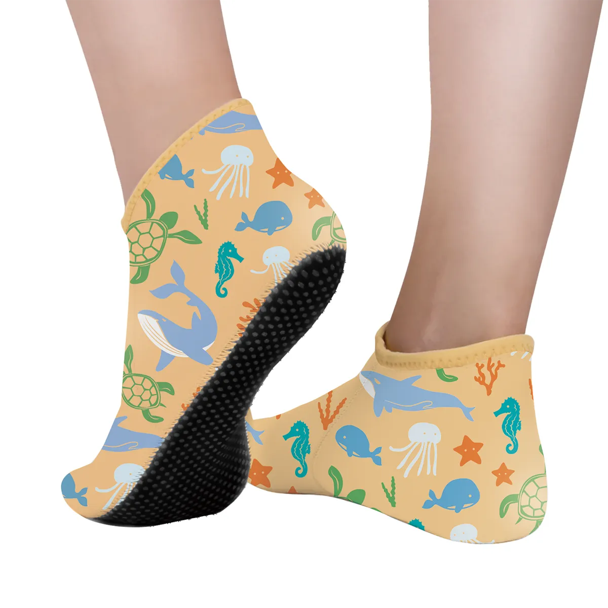 Zephyr 3mm Neoprene Socks - Paradise Orange