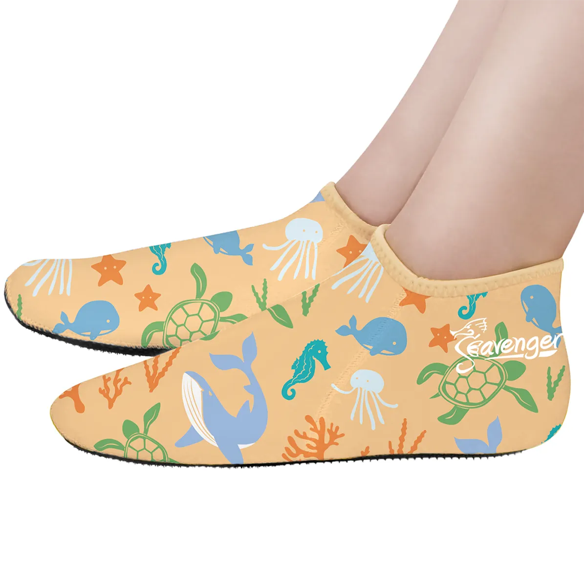 Zephyr 3mm Neoprene Socks - Paradise Orange